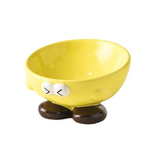 ชามเซรามิกสำหรับสัตว์เลี้ยง ดีไซน์ปากเฉียง น่ารัก มีเอกลักษณ์เฉพาะตัว พร้อมขาตั้งสูง สำหรับสุนัขและแมว - Product Image 3