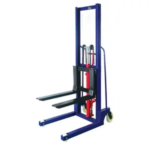 Chinese Hydraulic Manual Hand Stacker Forklift 1t 1.6m Lifting Manual Reach Stacker Price