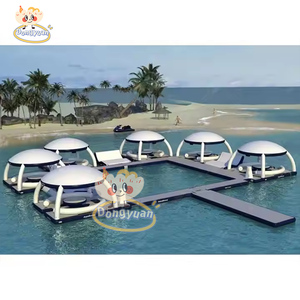 Multi-Use Inflatable Shade Tent Chinese Manufacturer Sea <strong>Pool</strong> <strong>Floating</strong> Platform Leisure Bar Sofa Lounger Row Water Parks - Product Image 4