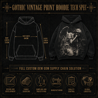 Sweat à capuche oversize épais pour homme, 100% coton, en molleton vintage, délavé à l'acide, avec imprimé ange pleurant gothique, style streetwear, personnalisé ODM