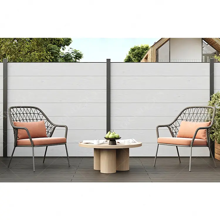 Giá Rẻ Giá WPC Composite gỗ palisade WPC hàng rào nhựa với vườn và sân thượng sử dụng