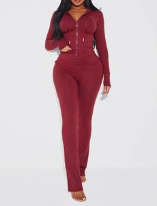 Conjuntos de Moletom Feminino Personalizados com Logo, 2 Peças, Roupas de Moletom, Hoodie, Suéter, Calças de Jogging - Product Image 4