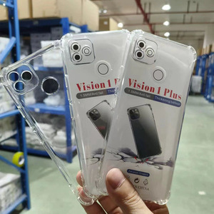 Claro telefone casos granel atacado 4 cantos anti-queda shell transparente shockproof caso para Itel P55 P65 4G - Product Image 3