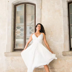 Ropa de mujer caliente y superventas, vestido con cuello, vestido de algodón 100%, ropa informal y ropa de fiesta, vestido de algodón más vendido - Product Image 1