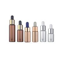 LanJing 5ML 10ml 20ml Bouteille en verre ambré clair UV or vide avec compte-gouttes gradué