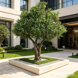 Árbol de Pino Artificial de Bienvenida, Estilo Bonsái Grande, Árbol de Cedro Falso, Anti-UV, para Interiores y Exteriores, para Patio de Villa, Vestíbulo de Hotel, Paisajismo - Product Image 4