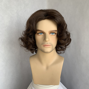 Peluca LIWANGLONG HAIR de Fibra Sintética Resistente al Calor, Corte Pixie Corto Marrón Oscuro, Ondas Naturales Sedosas <span class=keywords><strong>para</strong></span> <span class=keywords><strong>Hombres</strong></span> <span class=keywords><strong>Jóvenes</strong></span>, 150% de Densidad, Multi-Nivel - Product Image 1