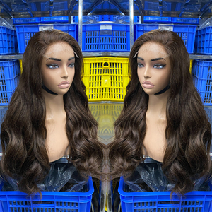 Vietnamese Hair 16 Inch Body Wave <b>Wig</b> Chocolate <b>Brown</b> 13x4 Lace Front <b>Wigs</b> Human Hair 30# Colored <b>Wigs</b> For Women Wholesale - Product Image 1