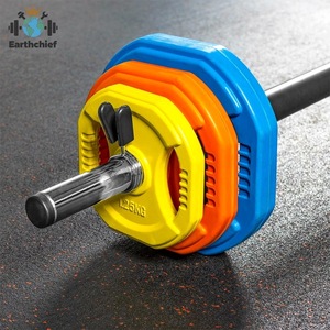Juego de Pesas de Goma de Alta Calidad de 20 kg y 30 kg con Barra de Acero para Gimnasio Comercial, Fitness y Fisicoculturismo - Product Image 5