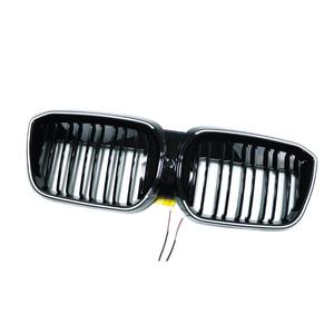 กระจังหน้าสีดำเงาสำหรับเปลี่ยน <span class=keywords><strong>BMW</strong></span> <span class=keywords><strong>IX3</strong></span> แบบ LED สองเส้น-C สีดำเงา - Product Image 3