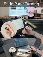 Mini Control Remoto de Anillo para iPhone, Android, PC, Laptop, TikTok, Selfie, Cámara, PPT, Páginas Web, Música y Vídeos