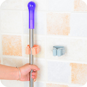 Seamless mop clips, no-drill broom holders, hooks, <b>brackets</b>, bathroom wall-mounted shelves, wholesale suction cup hooks - Product Image 2
