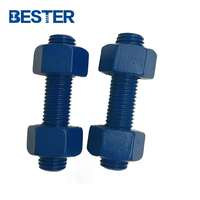 Attaches aérospatiales API 20E M28 M30 M36 Grade 12.9 Din Standard DIN975 Astm A193 Gr B7 Xylan Ptfe Revêtement Boulons et écrous