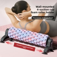 Changfeng Yoga Schaumstoffrolle mit Saugnapfhalterung für Muskelentspannung, Professionelles Massage- und Faszien-Yoga-Zubehör
