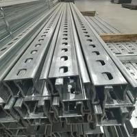 Perfil de Acero al Carbono ASTM P1100 Unistrut 1 5/8x1 5/8 12 Ga 10ft 20ft con Ranuras, Servicios de Corte, Doblado y Soldadura