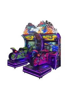 Dynamic Motor Wholesale Custom Motorcycle Simulator Coin-Operated Kid Motor Bike Video Arcade Console For Amusement Parks