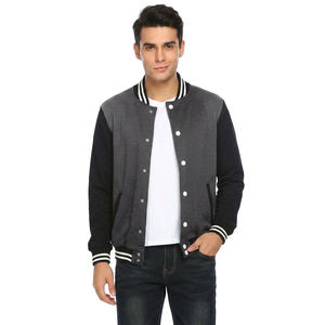 Blousons universitaires pour hommes en laine surdimensionnés avec patchs, broderie personnalisée, vente en gros, avec votre étiquette et votre logo - Product Image 1