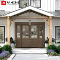 Maison moderne de luxe PINAI Villa Entrée principale Porte d'entrée en verre et bois