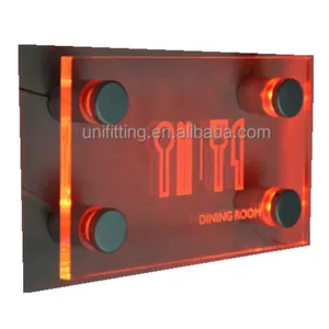 Unifitting Màu Đỏ Acrylic LED Standoff L-2525--4-R