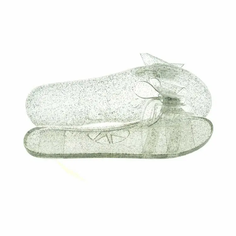 summer fashionable cheap plastic pvc transparent clear jelly sandals for women