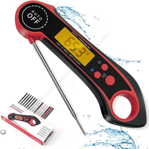 Thermomètre numérique de cuisson pour aliments, étanche, avec écran LED rétroéclairé, pour barbecue et grillades, modèle DD1083, vente en gros - Product Image 1