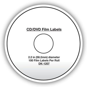 Rouleau d'étiquettes <span class=keywords><strong>Brother</strong></span> DK-1207 pour CD/<span class=keywords><strong>DVD</strong></span> - Finition découpée - 100 étiquettes par rouleau - Product Image 3