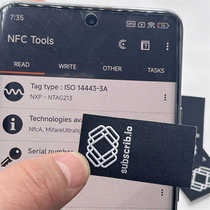 Etiquetas NFC personalizadas de alta calidad para ropa de hombre y mujer, etiquetas de papel grueso. - Product Image 3