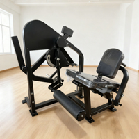 Appareil de fitness professionnel double fonction pour extensions et flexions des jambes, à charge par plaques, vente en gros