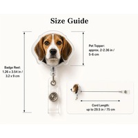 Porte-badge personnalisé pour chien, porte-badge personnalisé avec portrait d'animal de compagnie, porte-badge amusant pour infirmière avec photo, cadeau pour médecin, Halloween