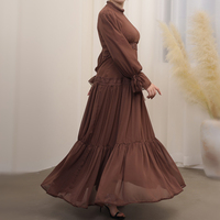 Abaya modeste en dentelle haute qualité robe grande taille pour femmes vêtements islamiques robe musulmane robes Dubaï abaya pour femmes