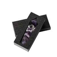 Pipe à fumer artisanale en cristal naturel brut, prisme hexagonal, pour cadeau de la fête des pères
