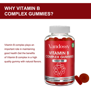 วิตามินบีรวมแบบกัมมี่สำหรับผู้ใหญ่และวัยรุ่น สูตรพรีเมียมวีแกน ความเข้มข้นสูง ผสมกรดโฟลิก บี<span class=keywords><strong>12</strong></span> บี6 ไบโอติน เพิ่มพลังงาน (ไม่เหมาะสำหรับเด็กแรกเกิด) - Product Image 3