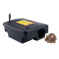 Piège à Rongeurs Intérieur Extérieur Personnalisable et Réutilisable, Grande Boîte à Appâts pour Souris et Rats avec Couvercle de Sécurité