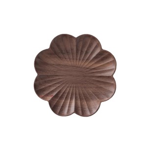 Soporte para taza de té con forma de flor de madera maciza, almohadilla de aislamiento térmico de color nogal, alfombrillas de estilo chino nuevo - Product Image 4