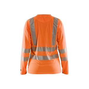 BLAKLADER - 348510135300XL Camiseta Hi-Vis de manga larga para mujer Orange - EAN 7330509645369 ROPA DE TRABAJO DE LA HI-VIS - Product Image 2