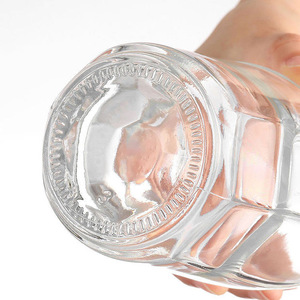 高品质豪华空可再填充玻璃饮料瓶，适用于龙舌兰酒，容量200ml-1000ml（含250ml/350ml），带软木塞，可丝网印刷 - Product Image 3