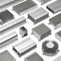 Dissipateur thermique en aluminium usiné CNC de haute précision, fabricant de pièces de dissipateur thermique métalliques sur mesure offrant des services de perçage par électroérosion à fil et de brochage