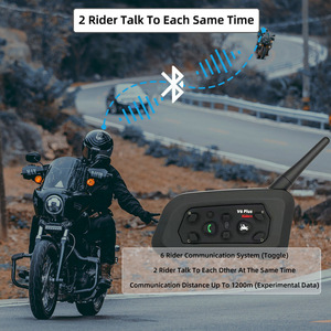 Audfonos Para Casco, V6Plus BT Wireless Interphone 1200M, 6 Riders Connection, 2-Way Bluetooth Casque Moto <span class=keywords><strong>Intercom</strong></span> - Product Image 6