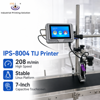 Imprimante à jet d'encre thermique IPS-8004 avec écran tactile de 7 pouces pour l'impression de la date, du code de lot et des codes-barres