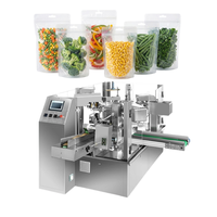 Machine d'emballage automatique de produits surgelés, machine de pesage et de remplissage rotative pour sachets préformés, pour légumes surgelés, CE OEM ODM