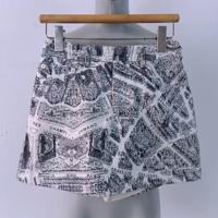 Shorts de Mezclilla con Estampado de Mapa Personalizado para Mujer, Shorts para Eventos Diurnos