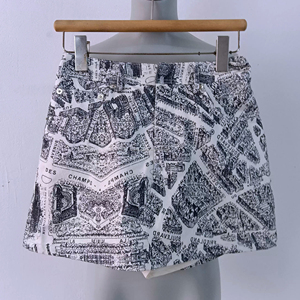 Shorts de Mezclilla con Estampado de Mapa Personalizado para Mujer, Shorts para Eventos Diurnos - Product Image 4