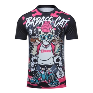 Áo thun nam chất lượng cao 100% polyester, in kỹ thuật số & thăng hoa họa tiết, áo in toàn thân - Product Image 2