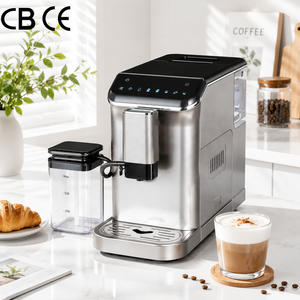 Macchina per Caffè Espresso Elettrica CE CB 20 <span class=keywords><strong>Bar</strong></span> con Pannello di Controllo One Touch, Programmabile e Intelligente, con Cavo di Alimentazione Staccabile - Product Image 1