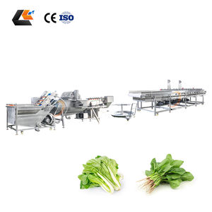 Machine à laver la laitue romaine et les épinards en acier inoxydable 304, coupe-salade, machine d'emballage de salades, ligne de blanchiment et de congélation des épinards - Product Image 3