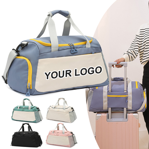 0717 Custom Logo High Quality Fashion Unisex Weekend Duffel Yoga Training Fitness Soccer Travel Sports Gym <b>Bag</b> <b>Overnight</b> Luggage - Product Image 1