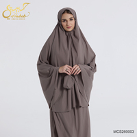 Robe de prière musulmane portable de couleur unie, ensemble 2 pièces, abaya de voyage pour femmes avec sac de transport et tapis de prière, tenue islamique khimar