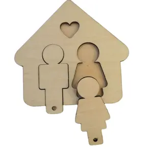 Pemegang Kunci Pasangan Sempurna Buatan Tangan Kayu, Gantungan Kunci Dinding