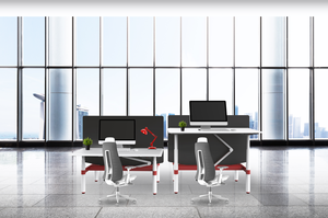 ZGO 简约现代人体工学电脑桌 高度可调节 家庭办公经理学习桌 木质和金属材质 适合学校使用 - Product Image 5