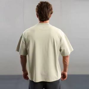 Camiseta de Corte Holgado para Hombre, Hombros Caídos, de Alta Calidad, con Logotipo Personalizado, Camiseta Lisa para Hombre - Product Image 4